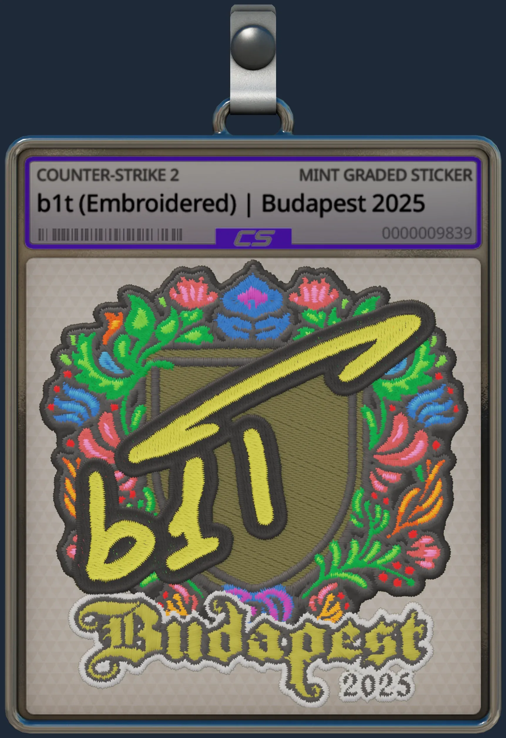 Sticker | b1t (Embroidered) | Budapest 2025