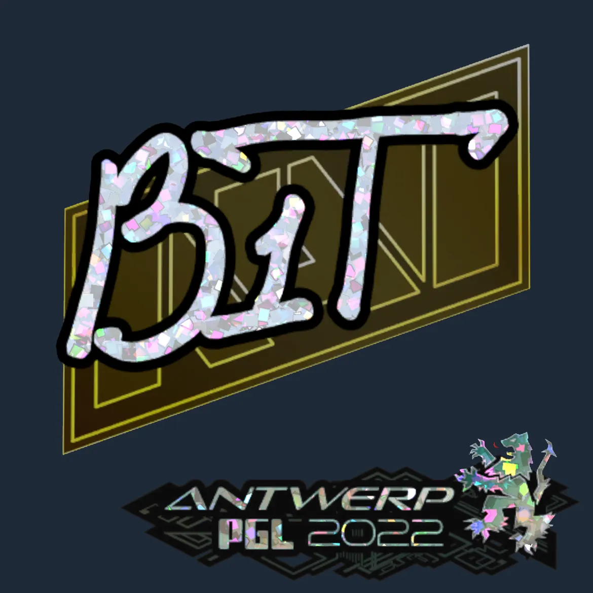 Sticker | b1t (Glitter) | Antwerp 2022