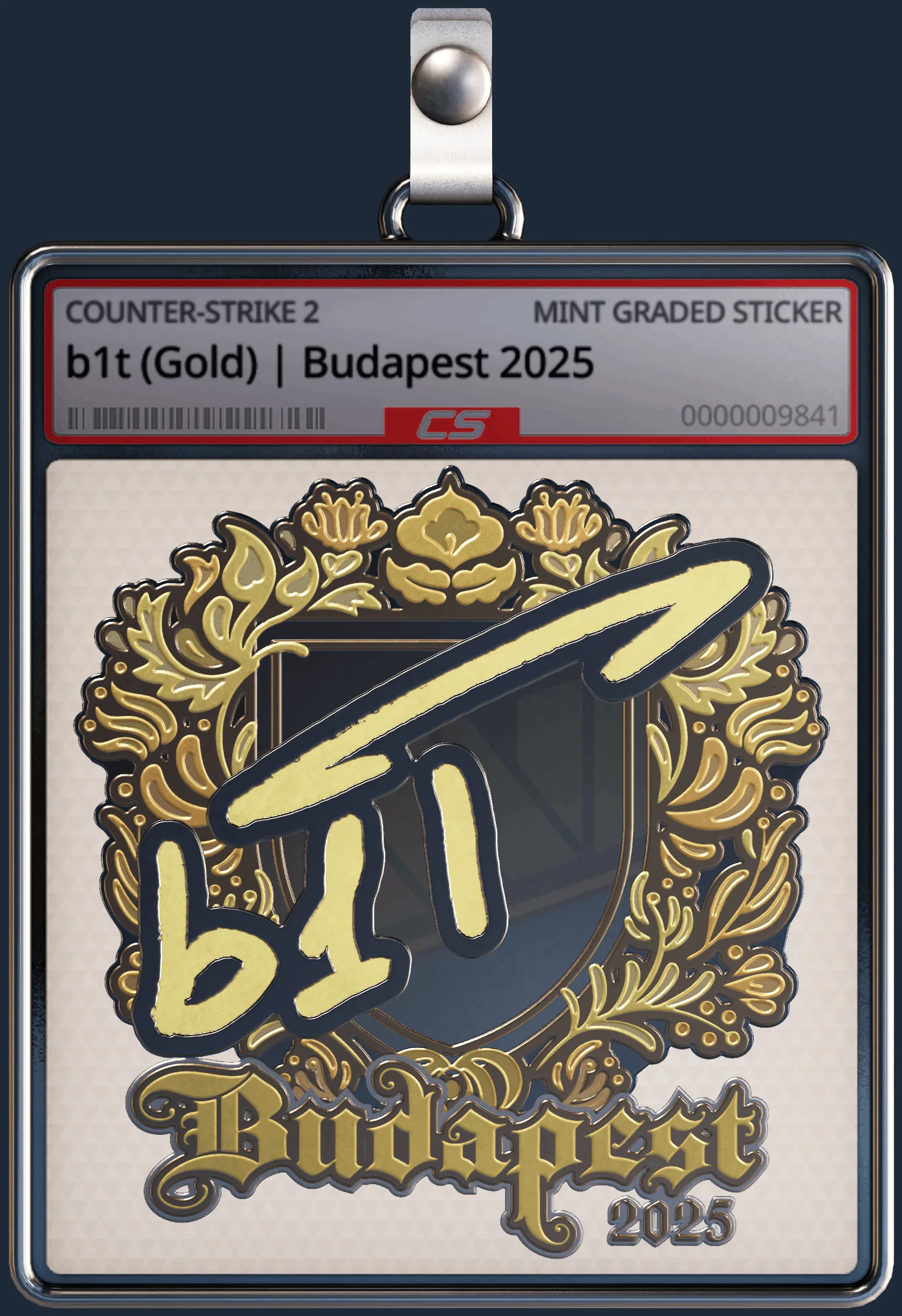 Sticker | b1t (Gold) | Budapest 2025