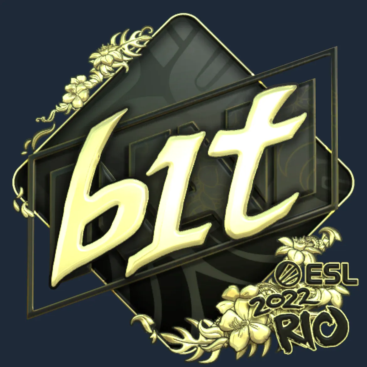 Sticker | b1t (Gold) | Rio 2022