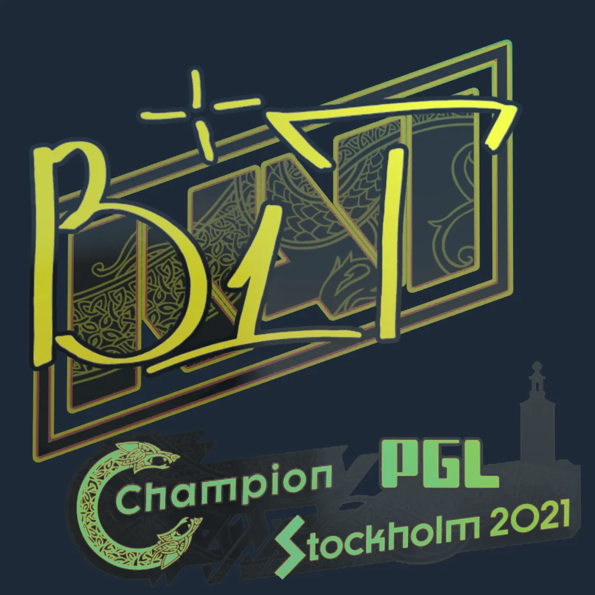 Sticker | b1t (Holo) | Stockholm 2021