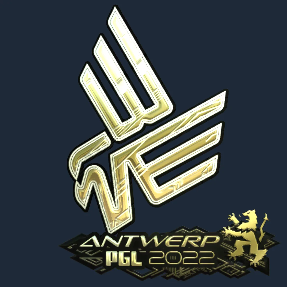 Sticker | Bad News Eagles (Gold) | Antwerp 2022
