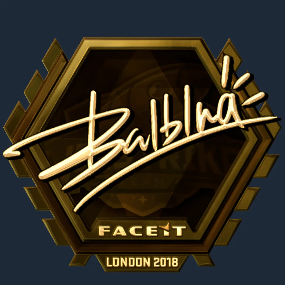 Sticker | balblna (Gold) | London 2018