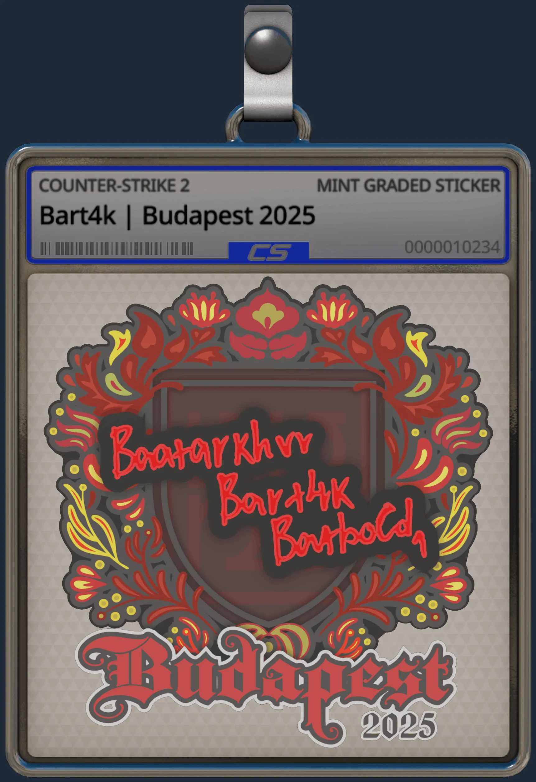Sticker | Bart4k | Budapest 2025