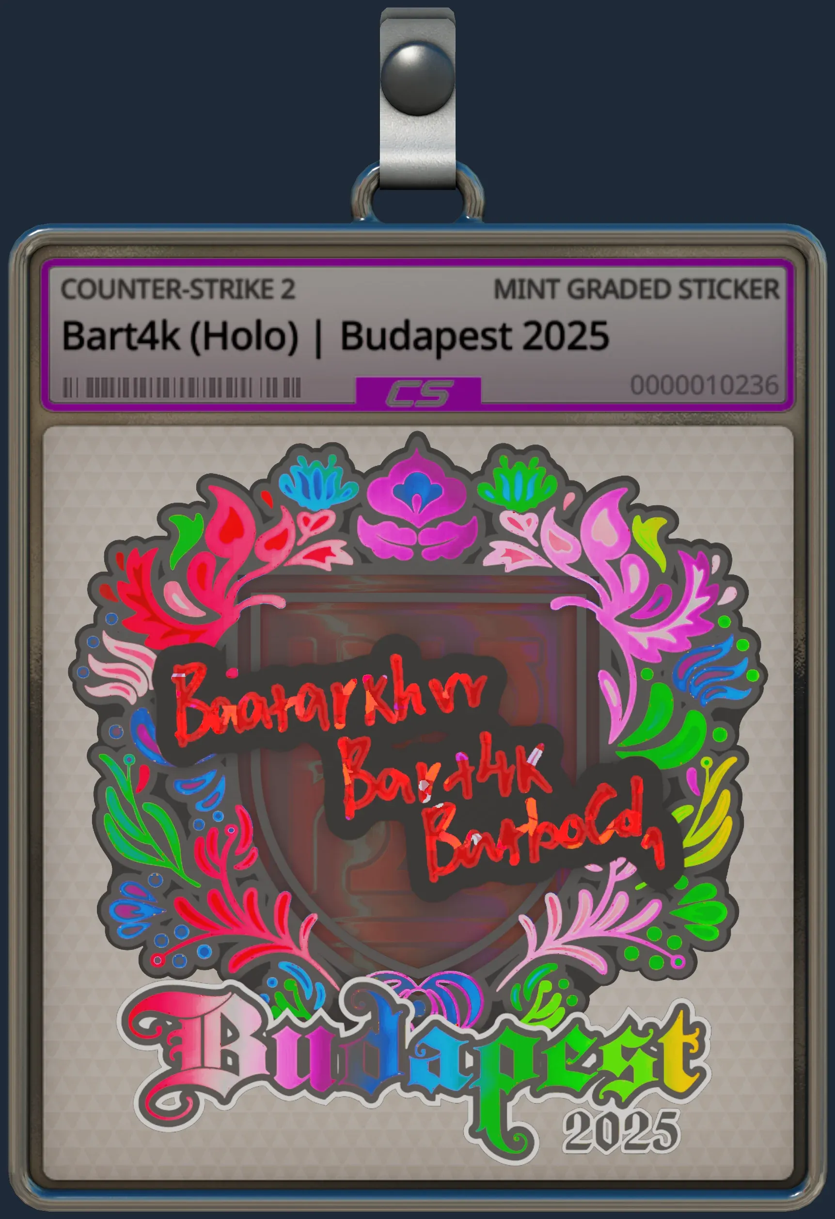 Sticker | Bart4k (Holo) | Budapest 2025