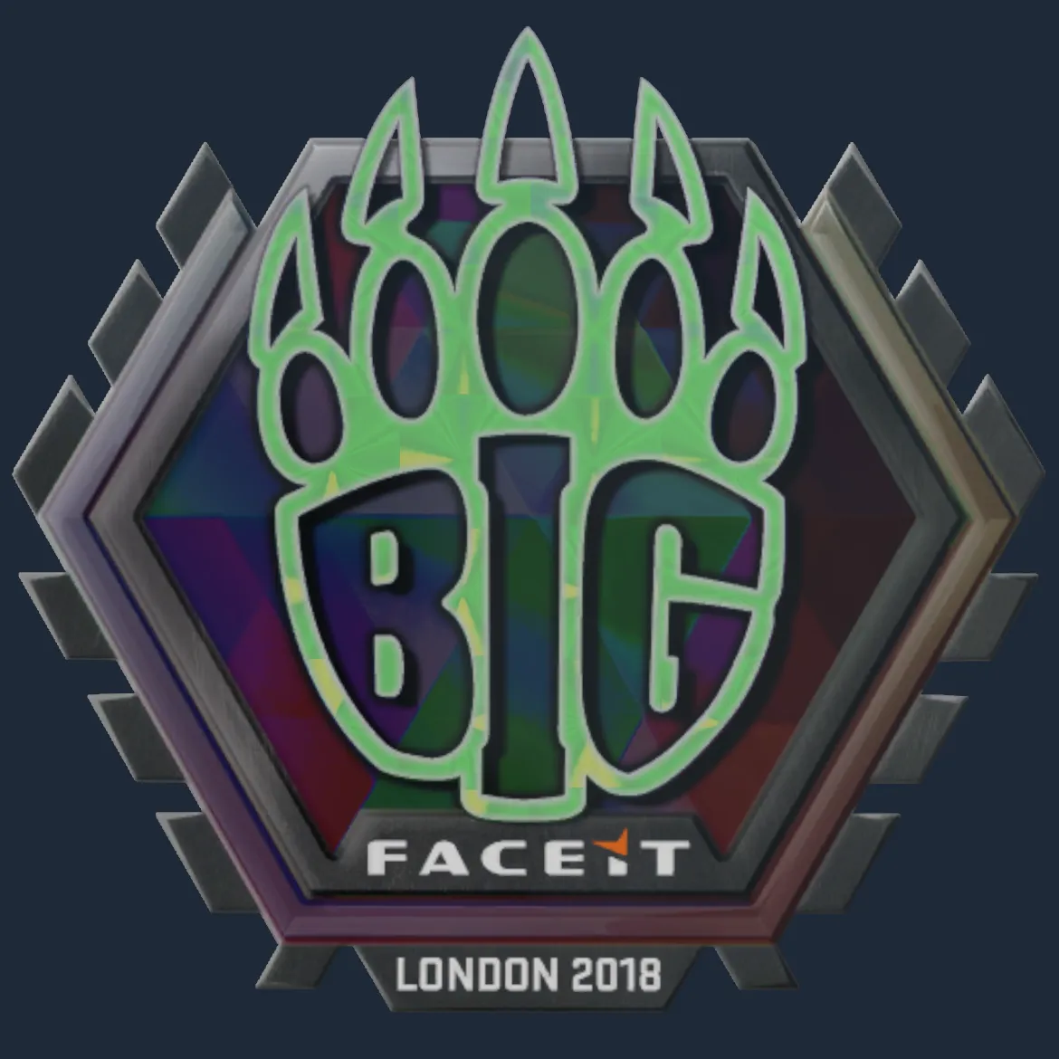 Sticker | BIG (Holo) | London 2018