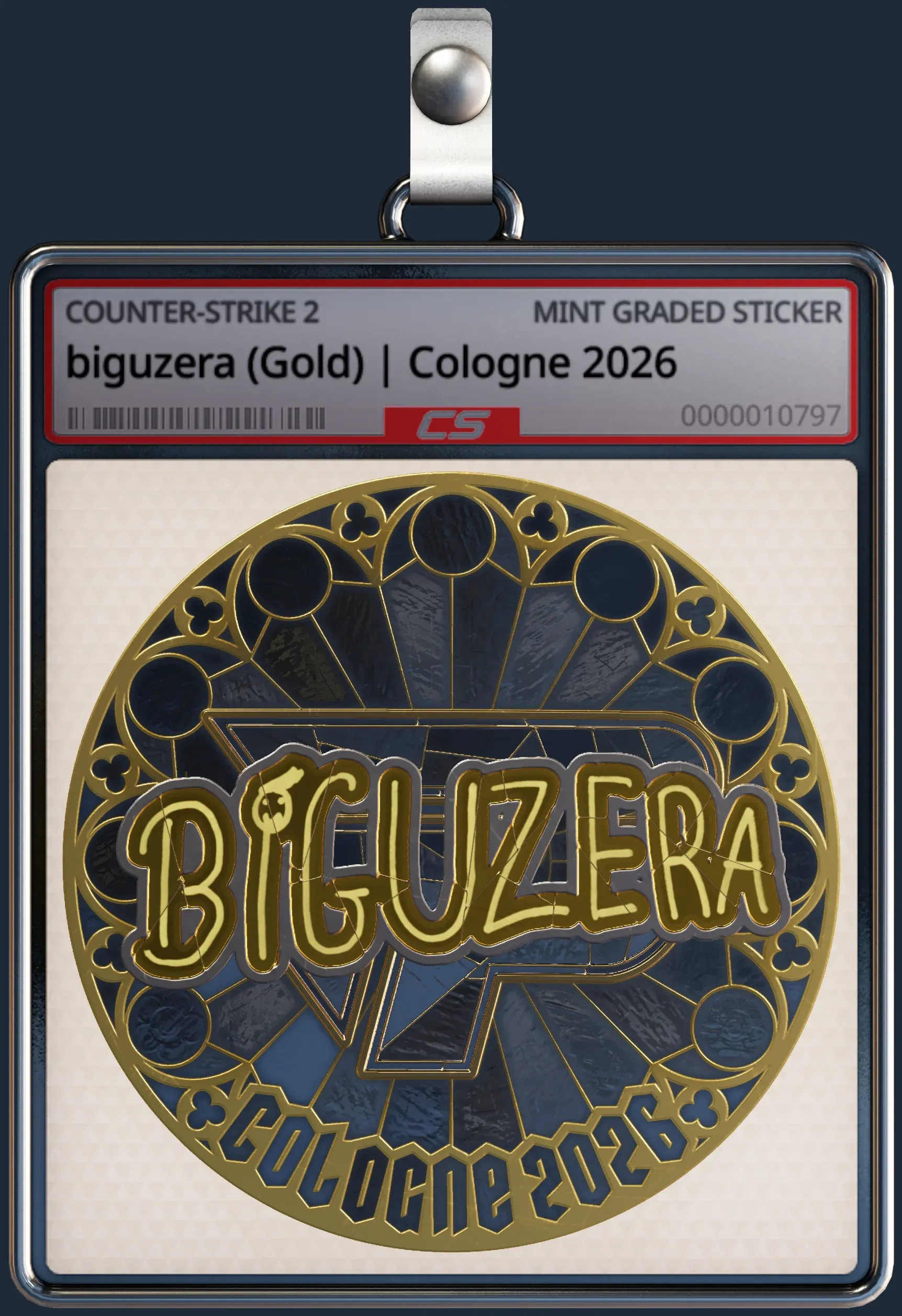 Sticker | biguzera (Gold) | Cologne 2026