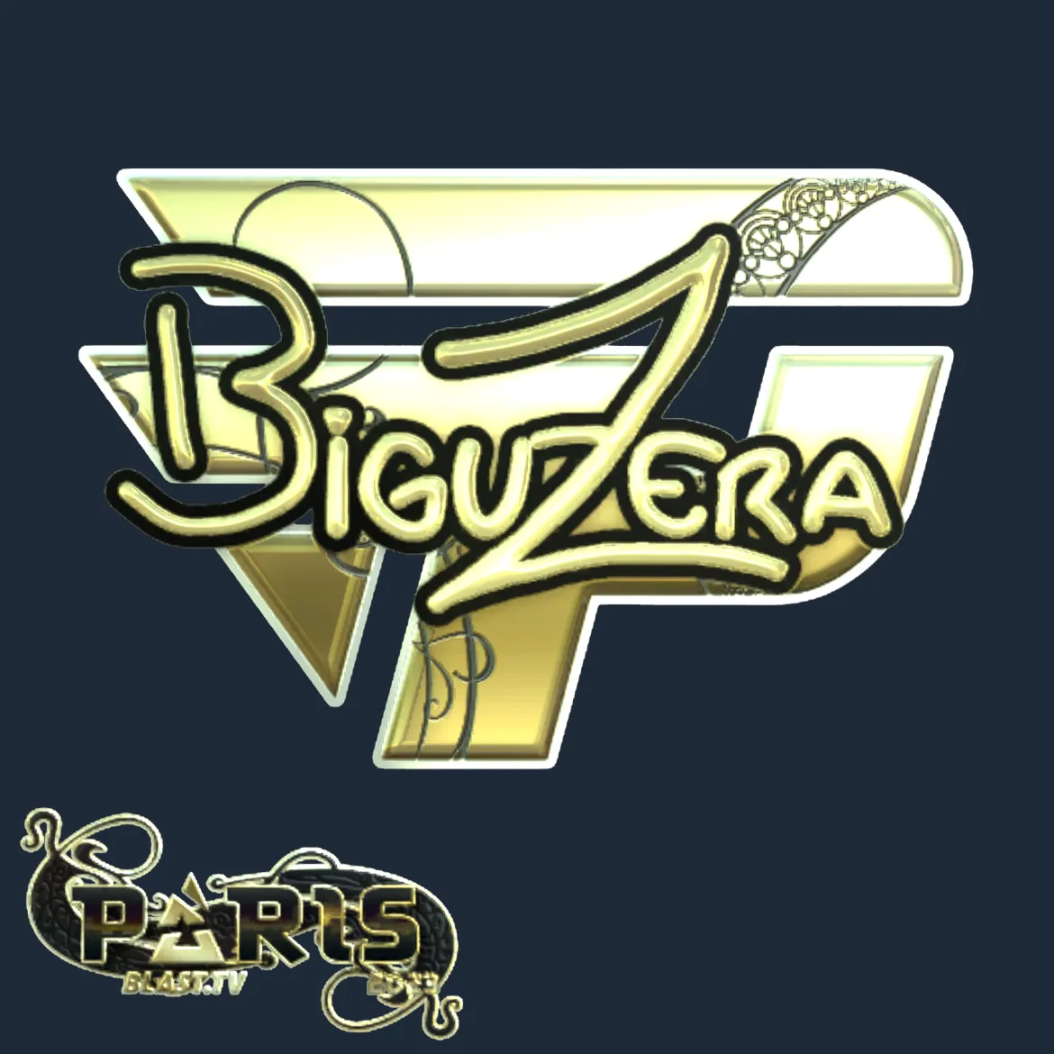Sticker | biguzera (Gold) | Paris 2023