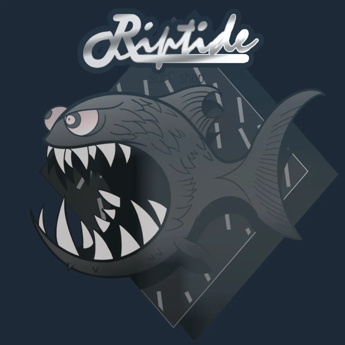 Sticker | Black Jaggyfish