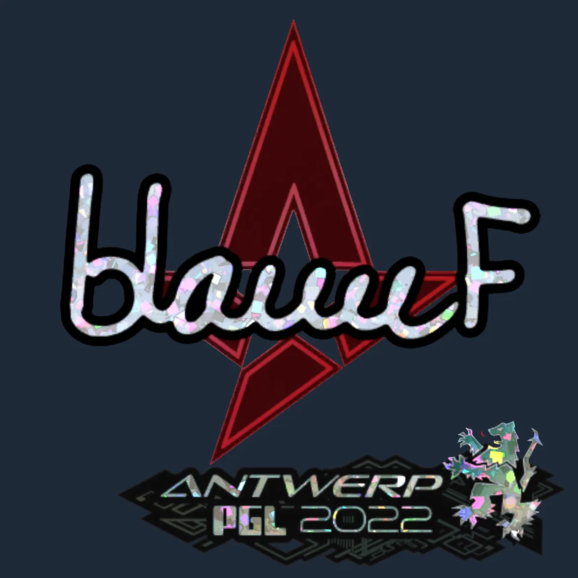 Sticker | blameF (Glitter) | Antwerp 2022