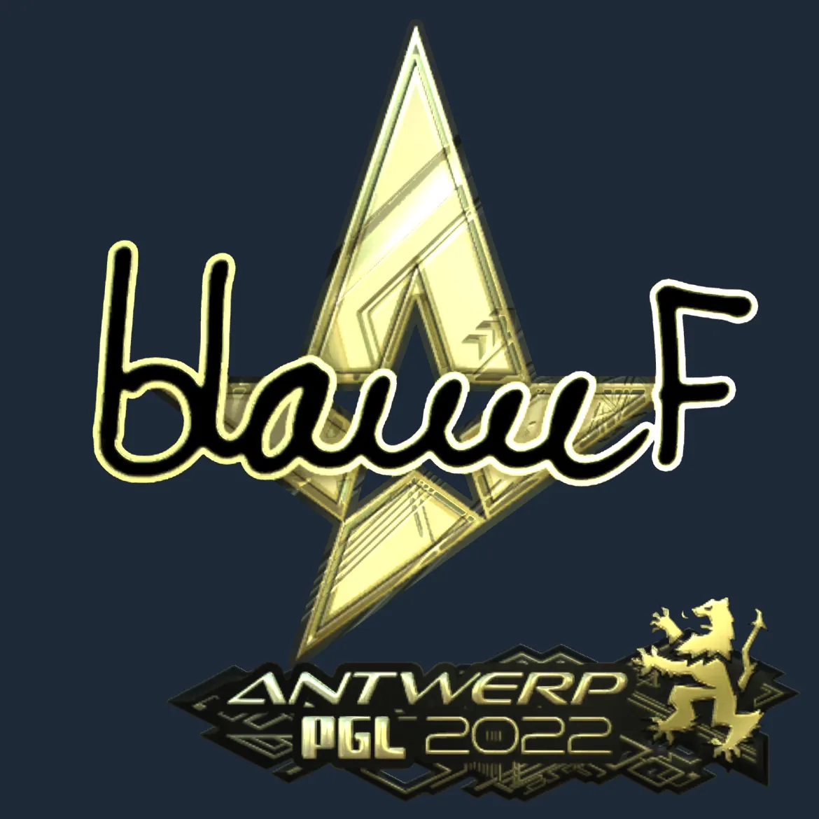 Sticker | blameF (Gold) | Antwerp 2022
