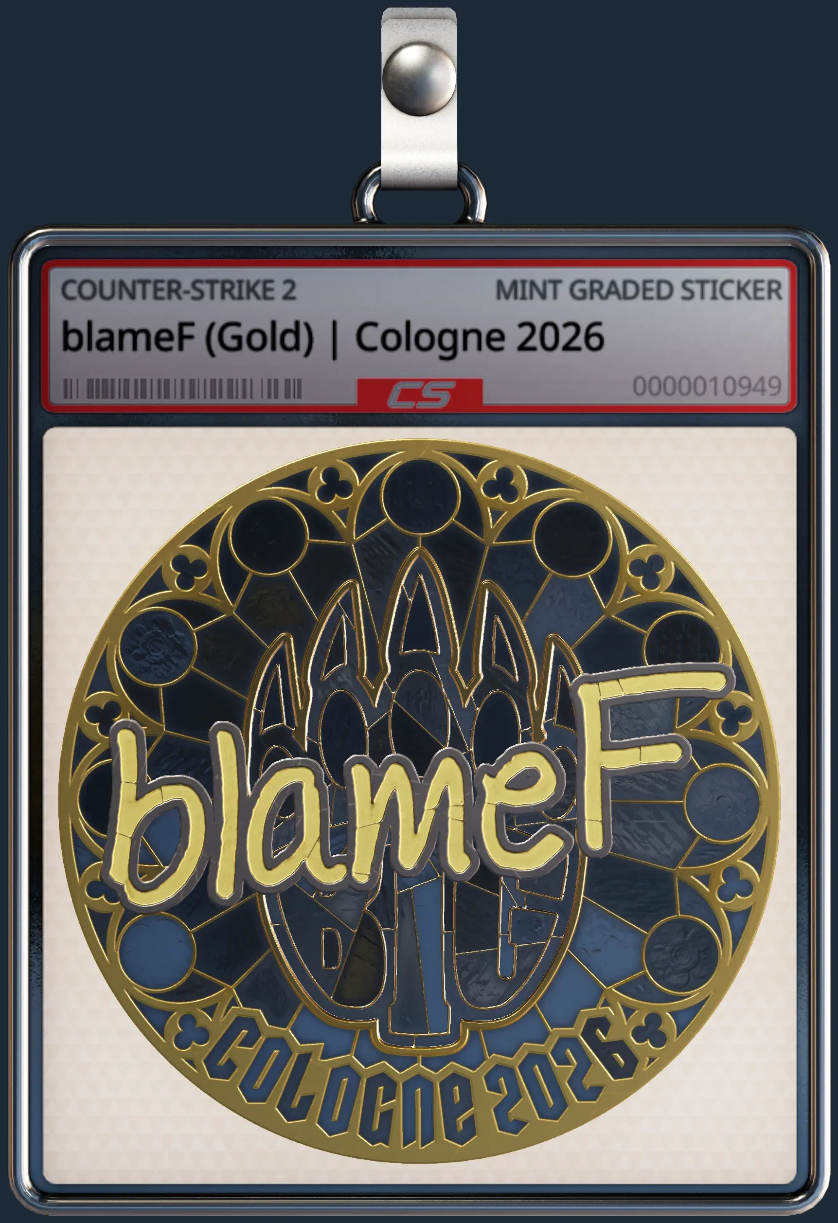 Sticker | blameF (Gold) | Cologne 2026
