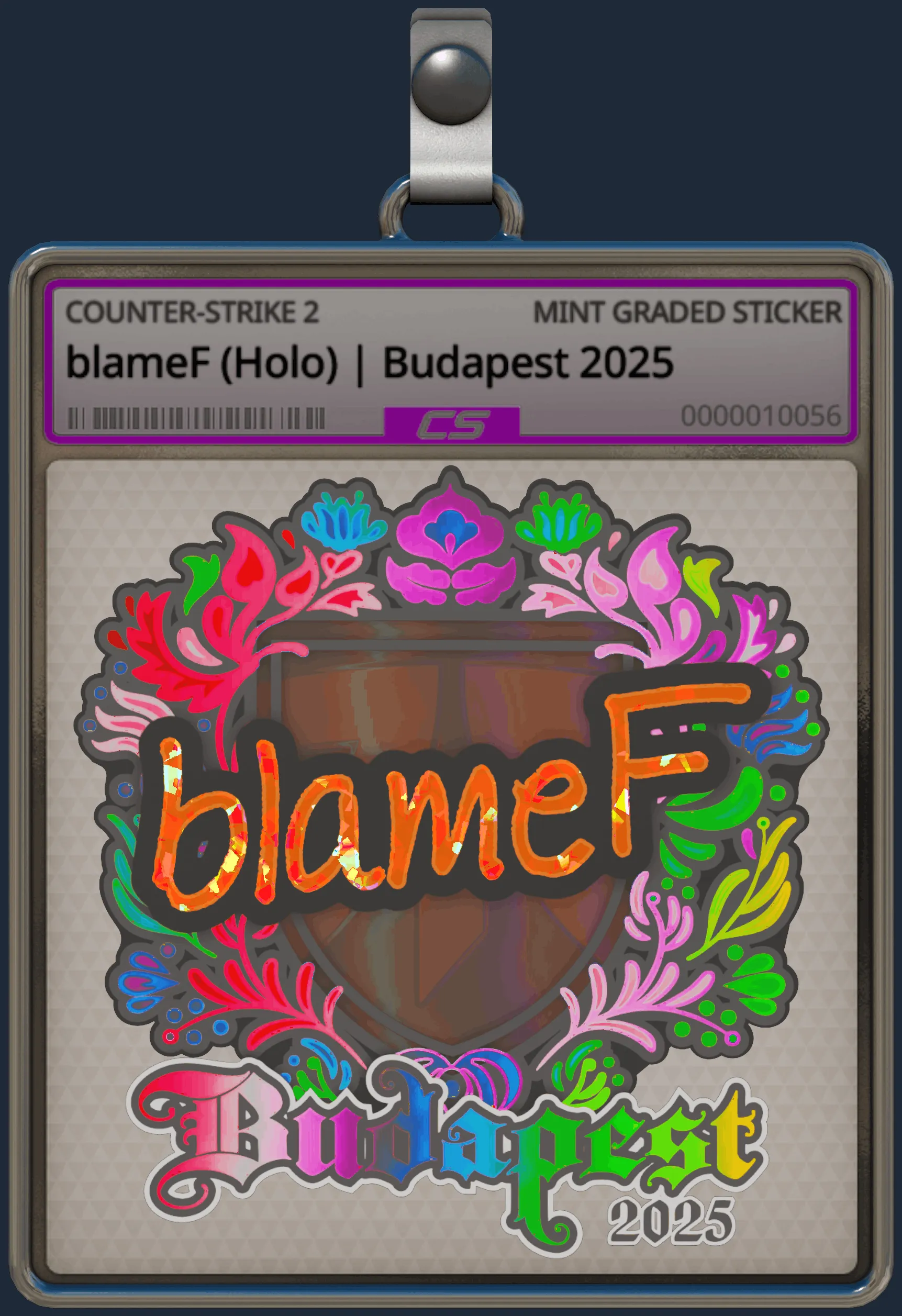 Sticker | blameF (Holo) | Budapest 2025