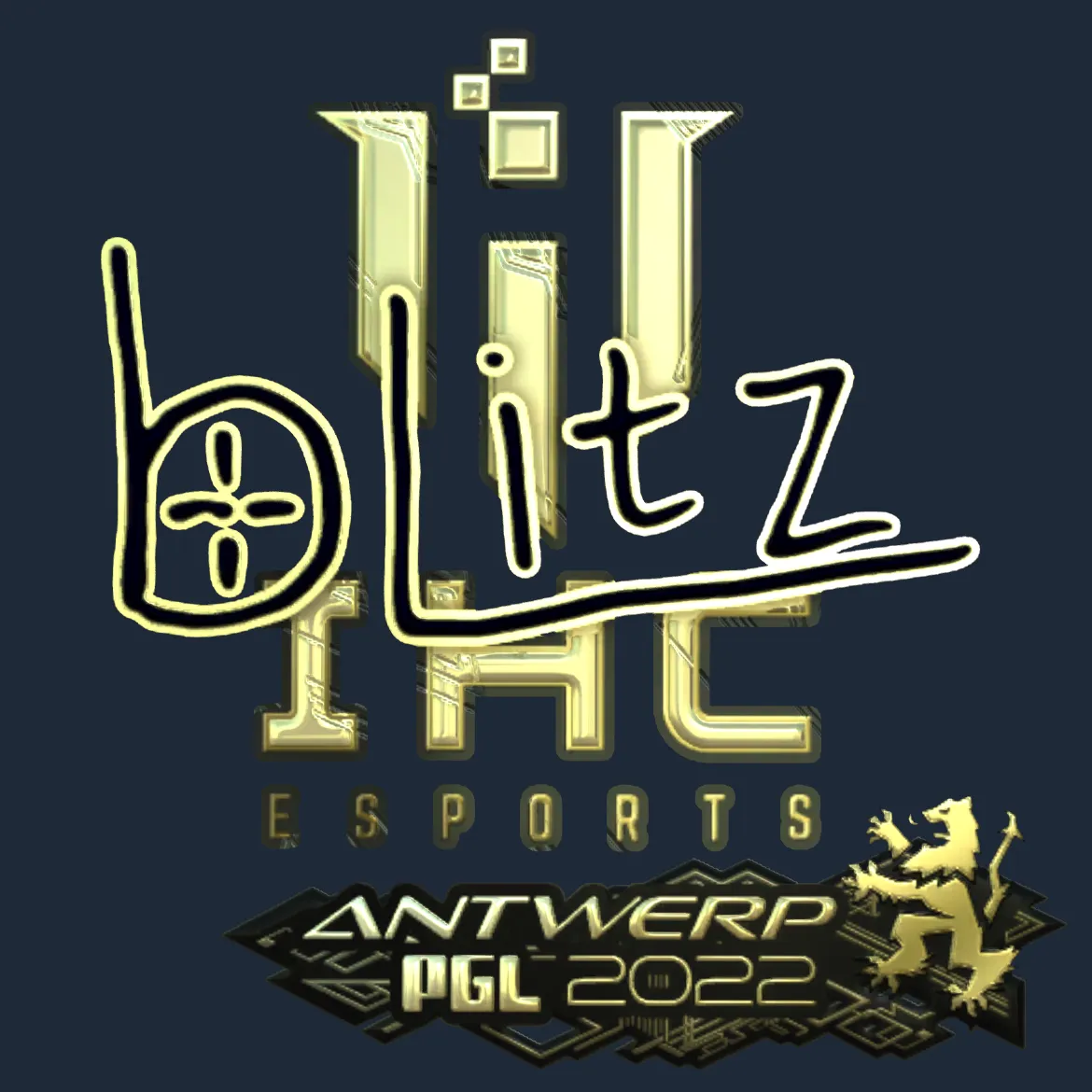 Sticker | bLitz (Gold) | Antwerp 2022