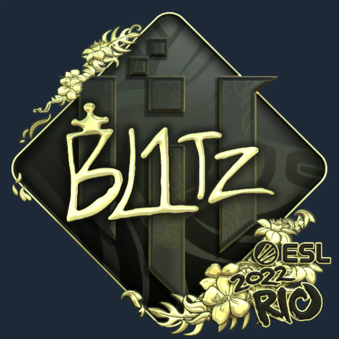 Sticker | bLitz (Gold) | Rio 2022