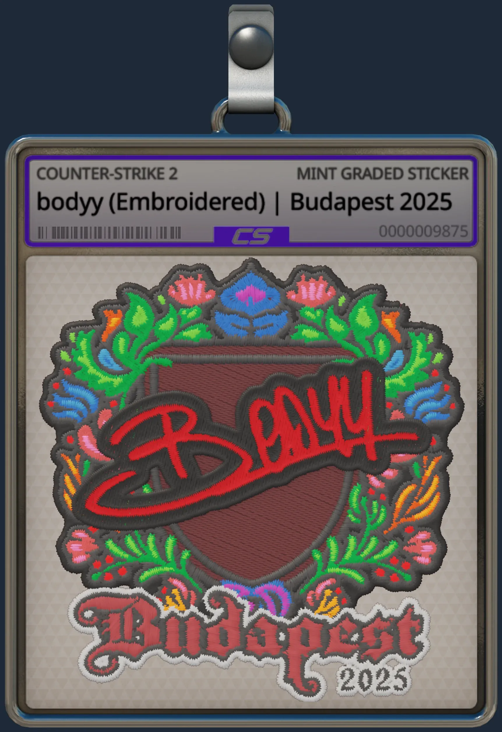 Sticker | bodyy (Embroidered) | Budapest 2025