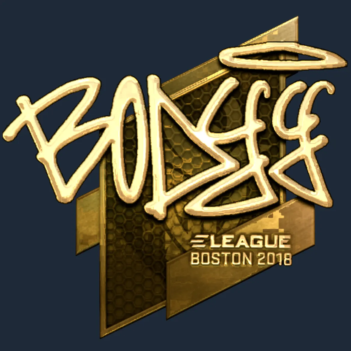 Sticker | bodyy (Gold) | Boston 2018