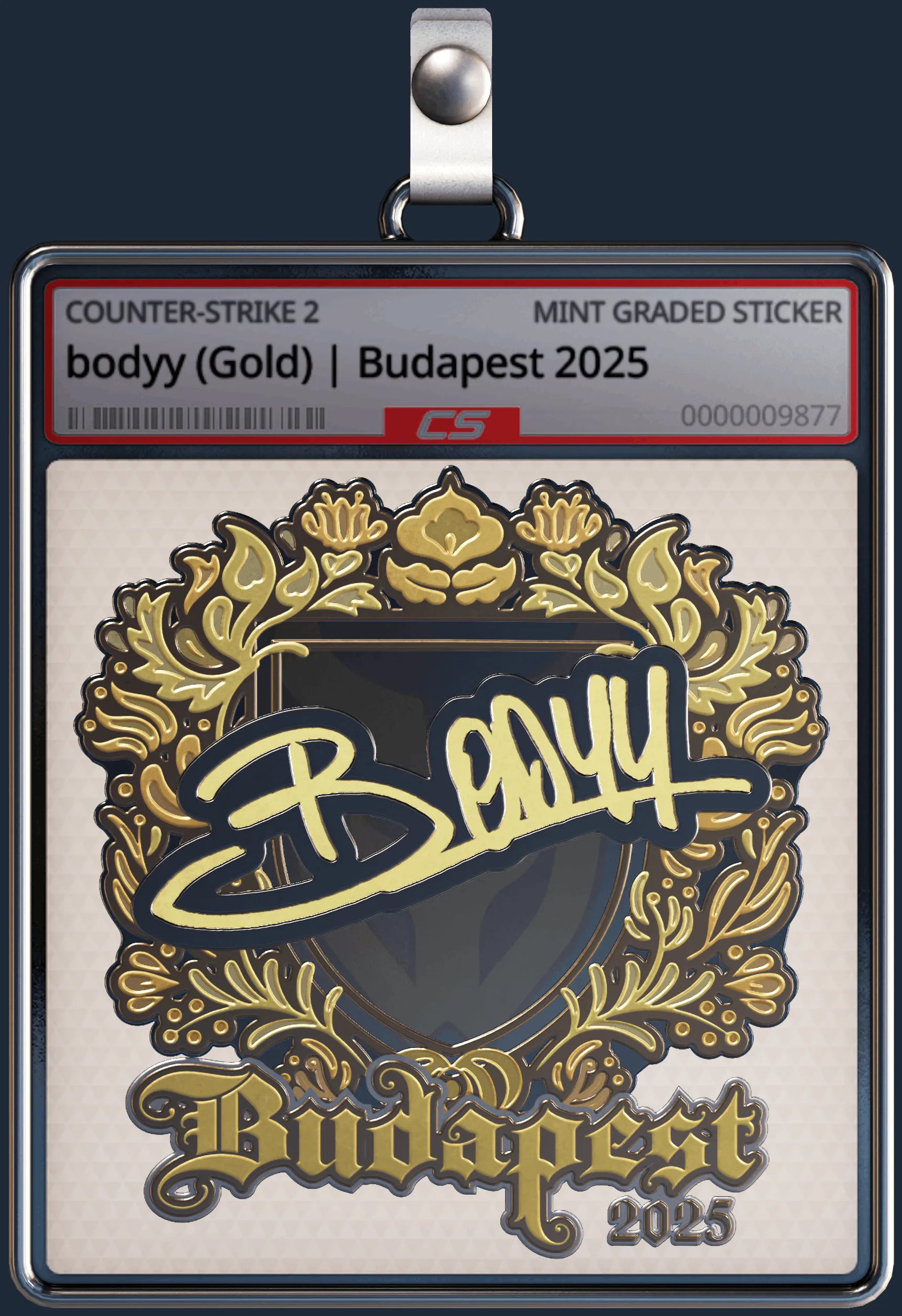 Sticker | bodyy (Gold) | Budapest 2025