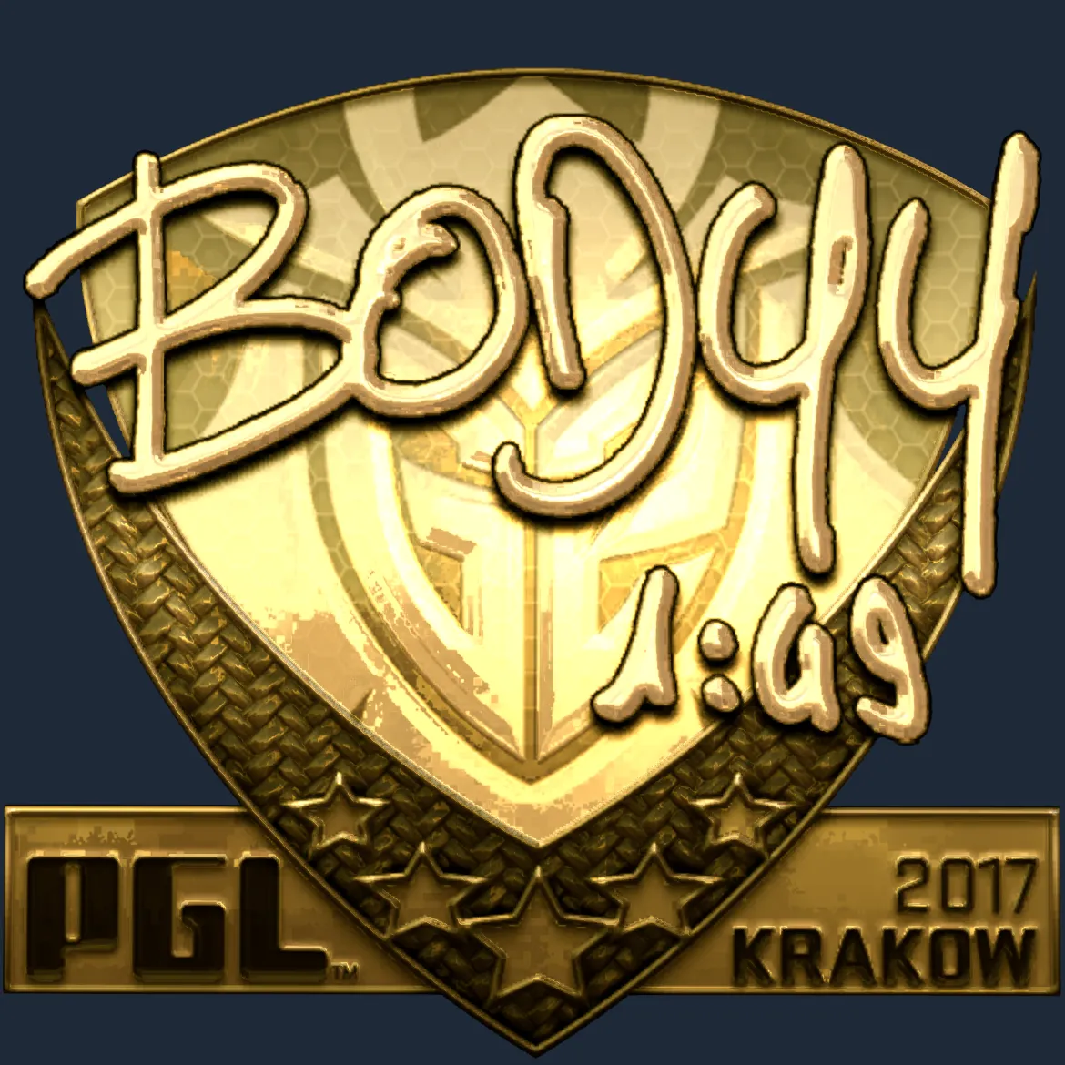 Sticker | bodyy (Gold) | Krakow 2017