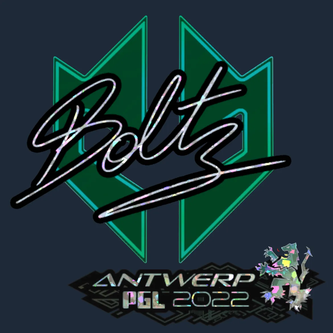 Sticker | boltz (Glitter) | Antwerp 2022