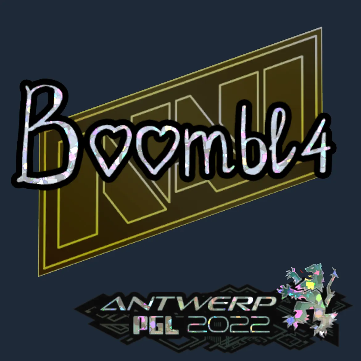 Sticker | Boombl4 (Glitter) | Antwerp 2022