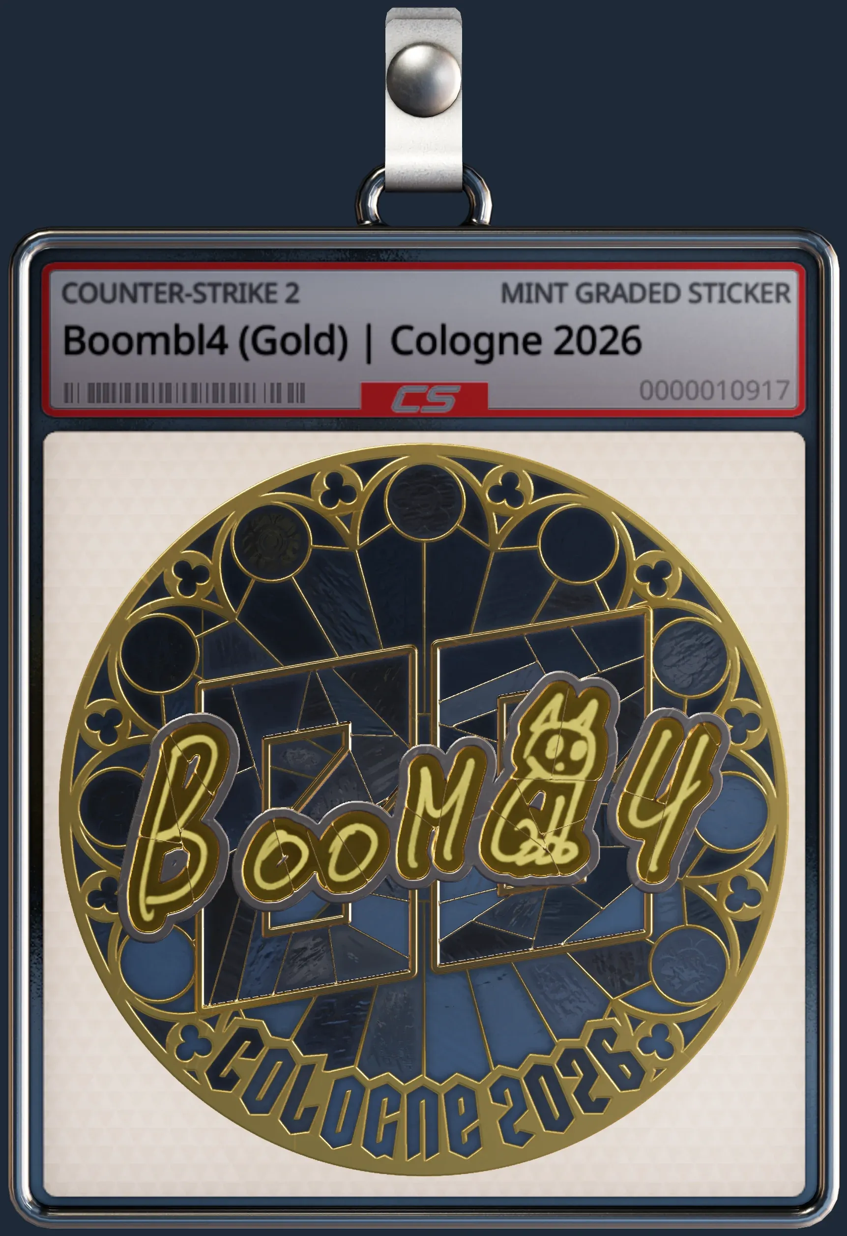 Sticker | Boombl4 (Gold) | Cologne 2026 Sticker | Boombl4 (Gold) | Cologne 2026