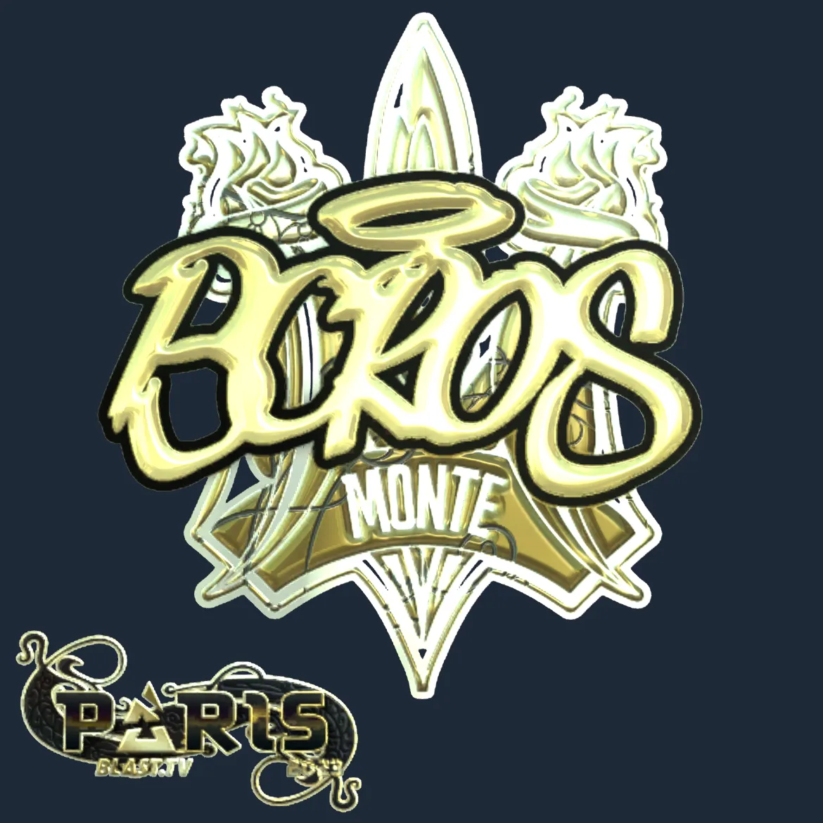 Sticker | BOROS (Gold) | Paris 2023