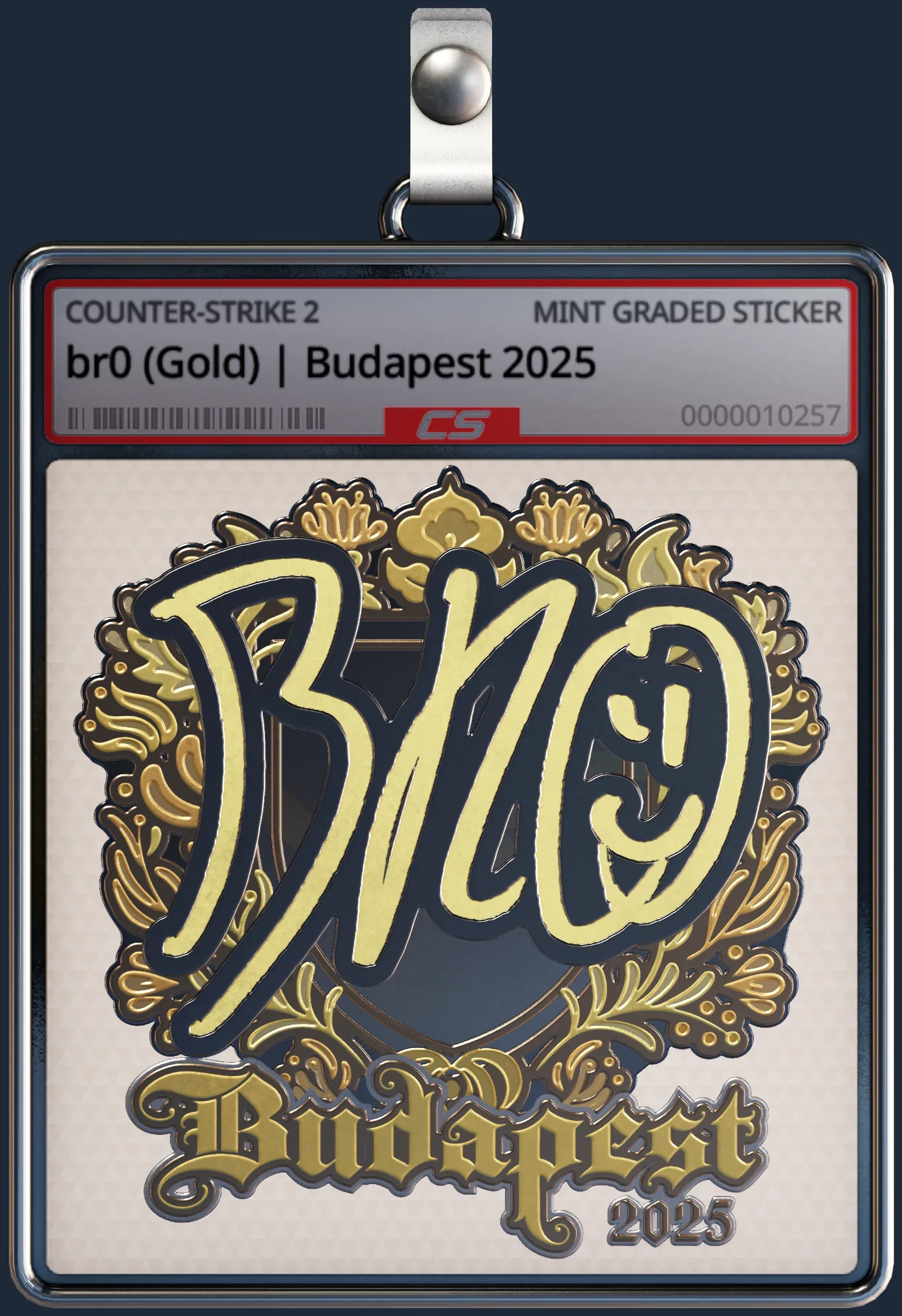 Sticker | br0 (Gold) | Budapest 2025