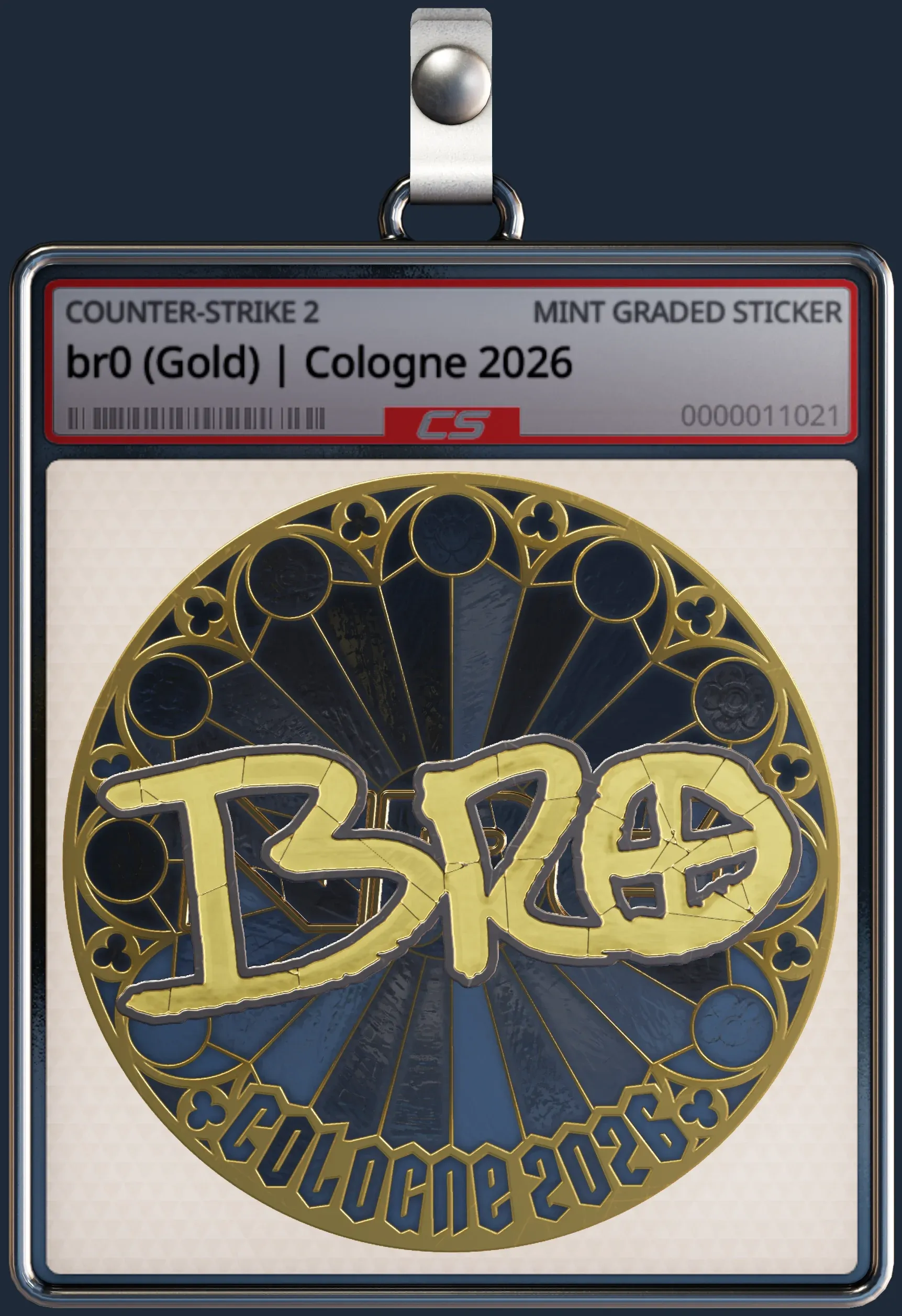 Sticker | br0 (Gold) | Cologne 2026