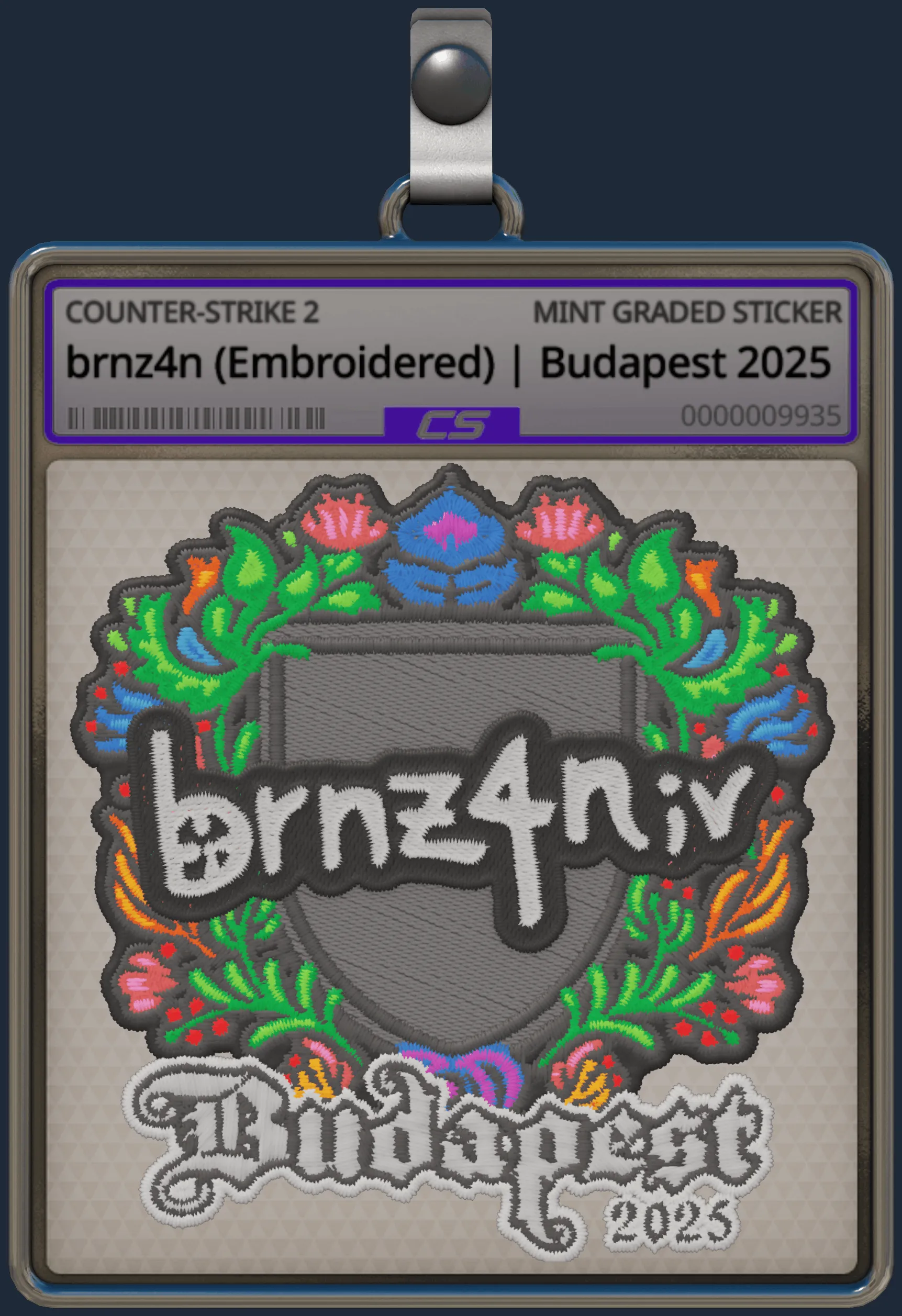 Sticker | brnz4n (Embroidered) | Budapest 2025