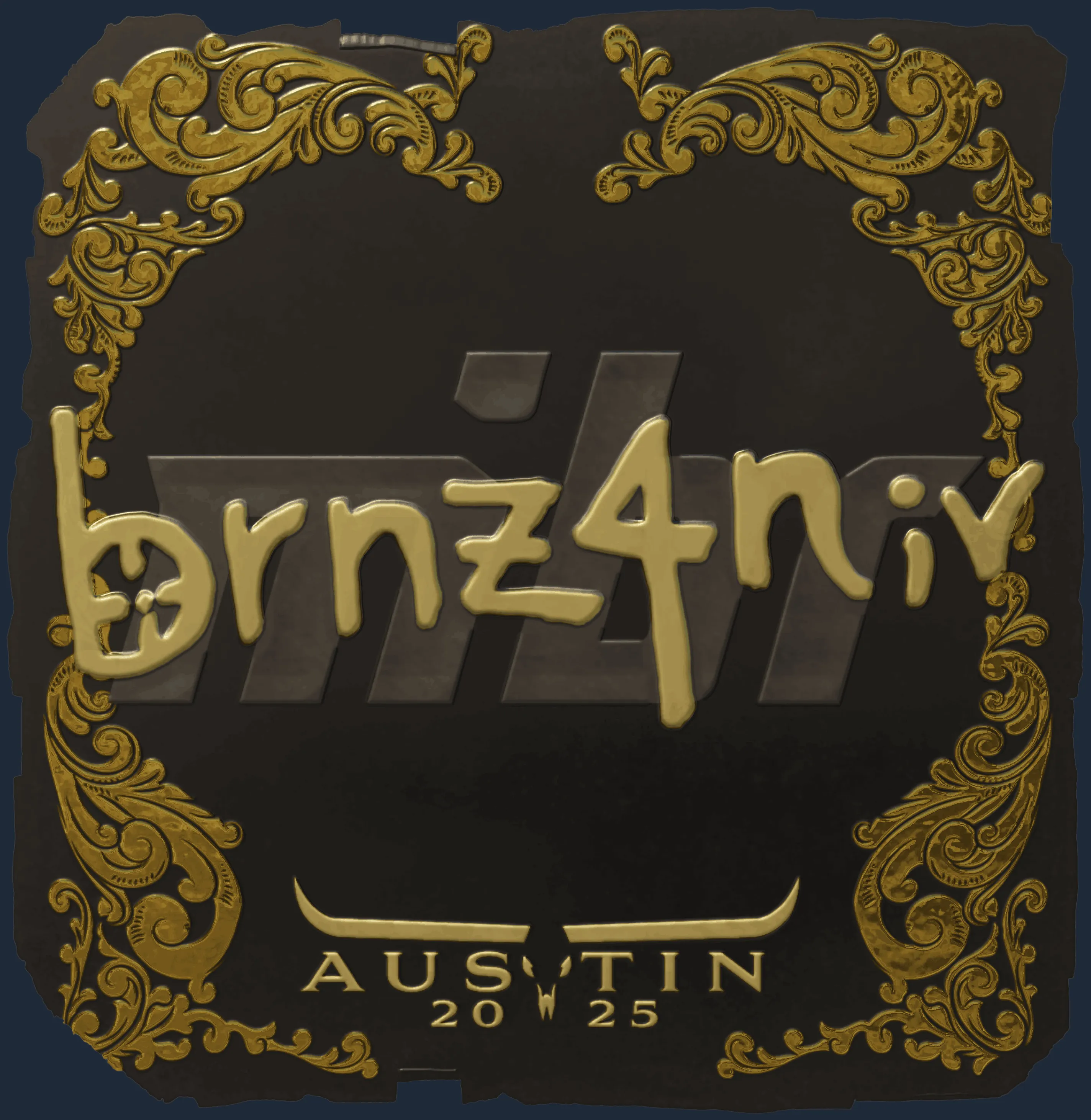 Sticker | brnz4n (Gold) | Austin 2025