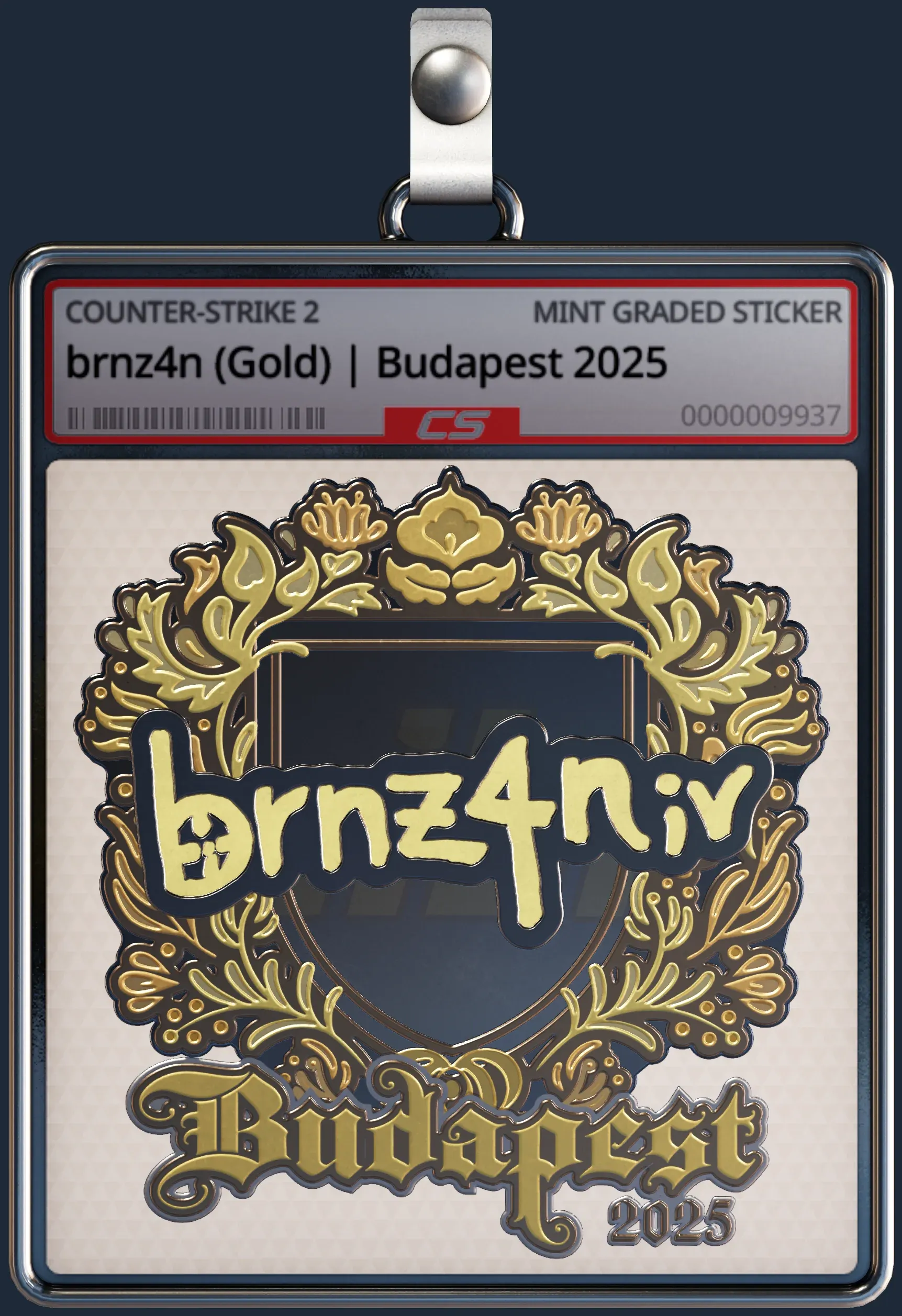 Sticker | brnz4n (Gold) | Budapest 2025