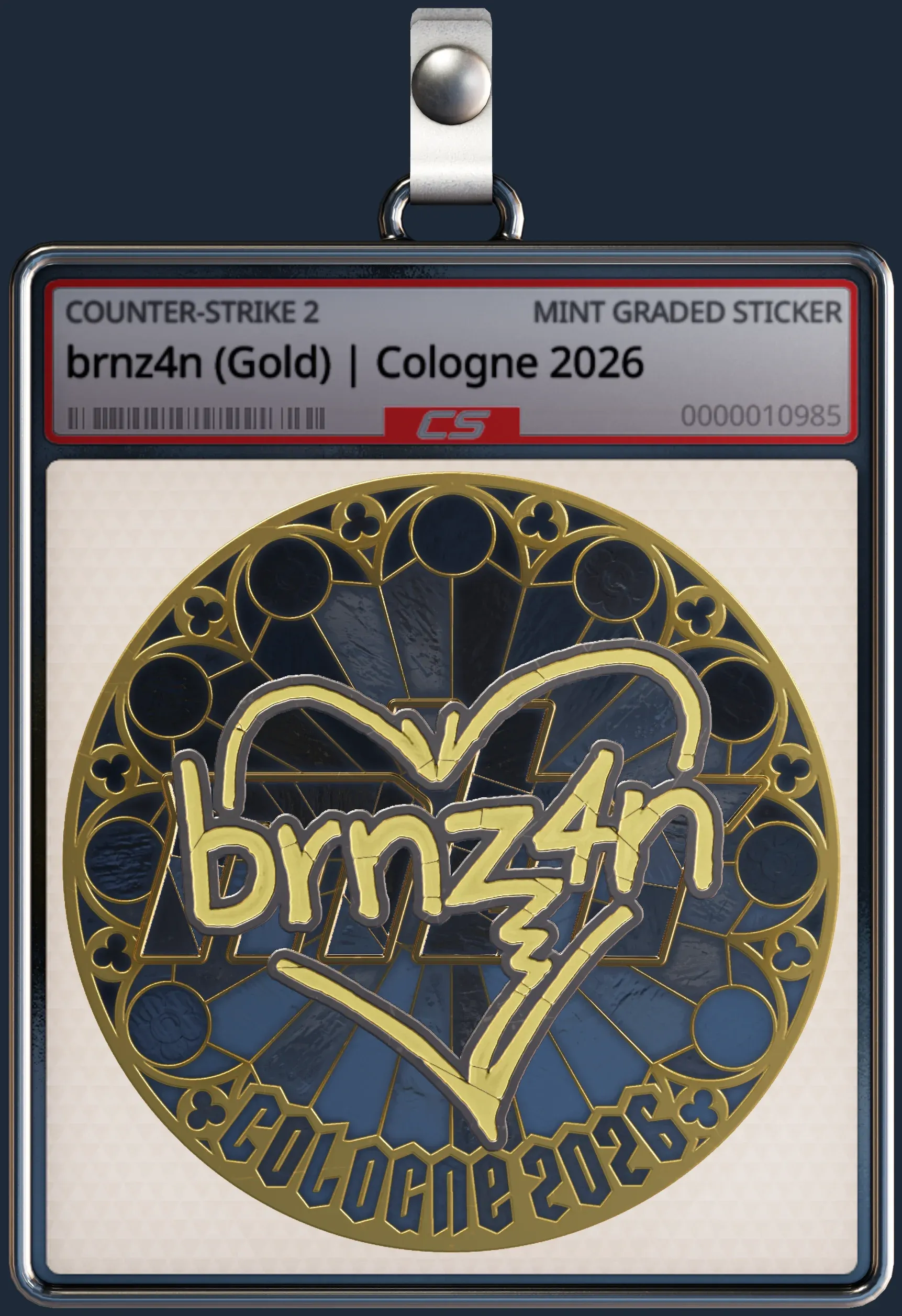 Sticker | brnz4n (Gold) | Cologne 2026