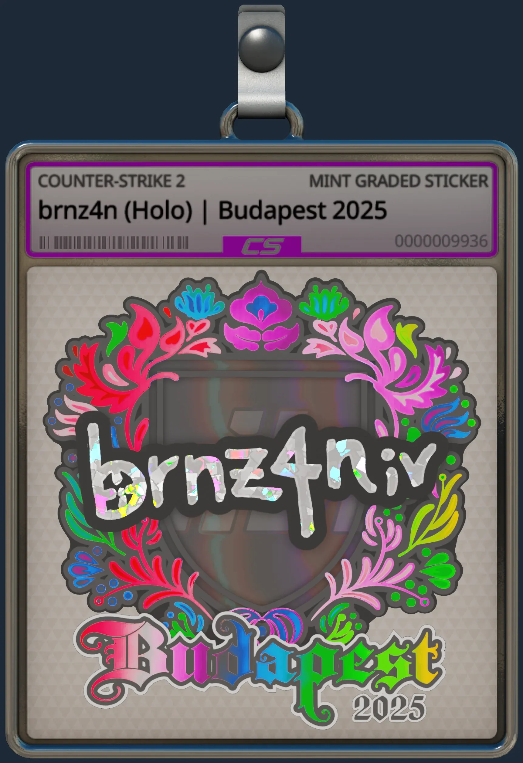 Sticker | brnz4n (Holo) | Budapest 2025