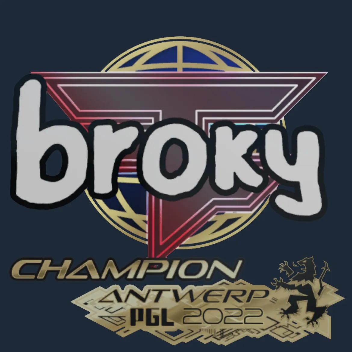 Sticker | broky (Champion) | Antwerp 2022
