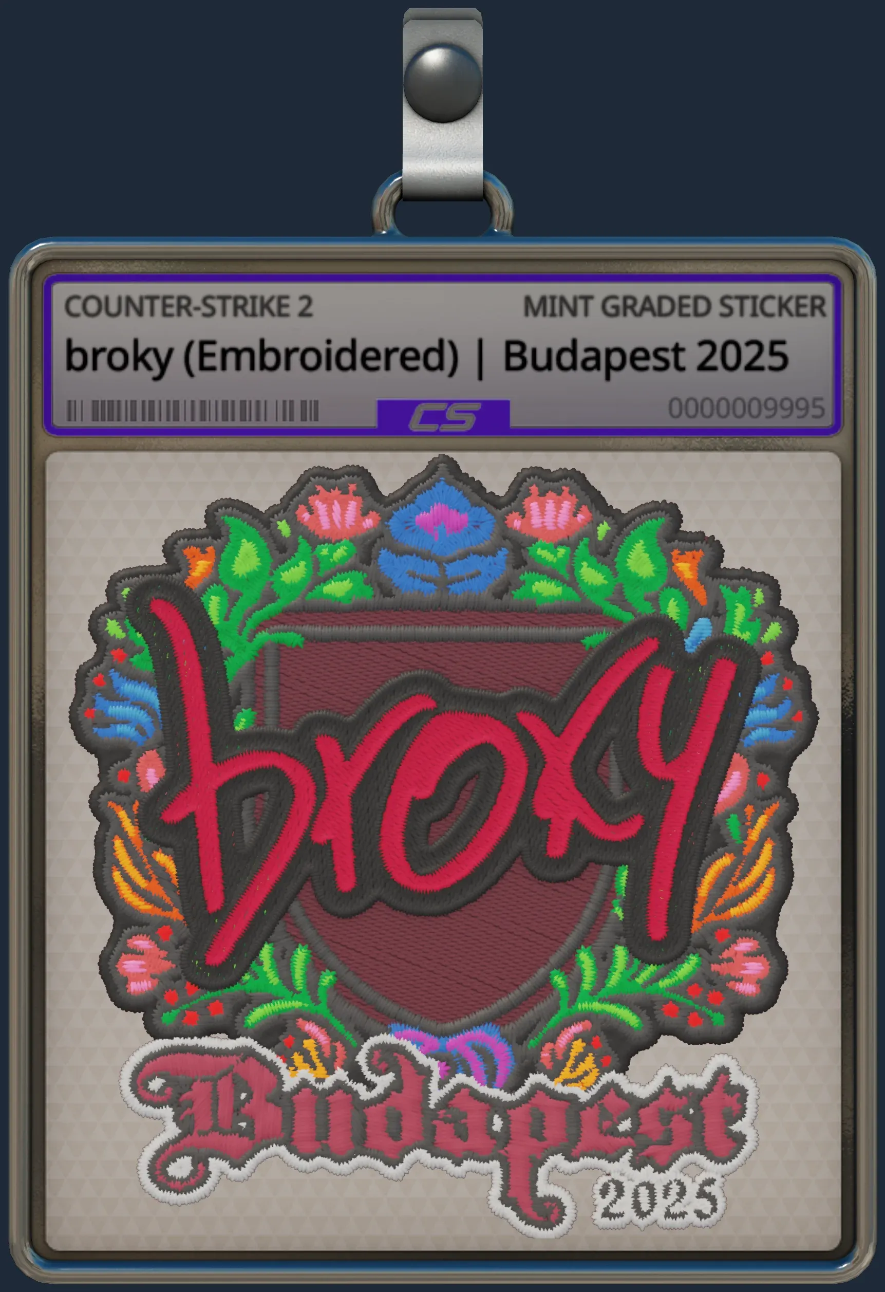 Sticker | broky (Embroidered) | Budapest 2025