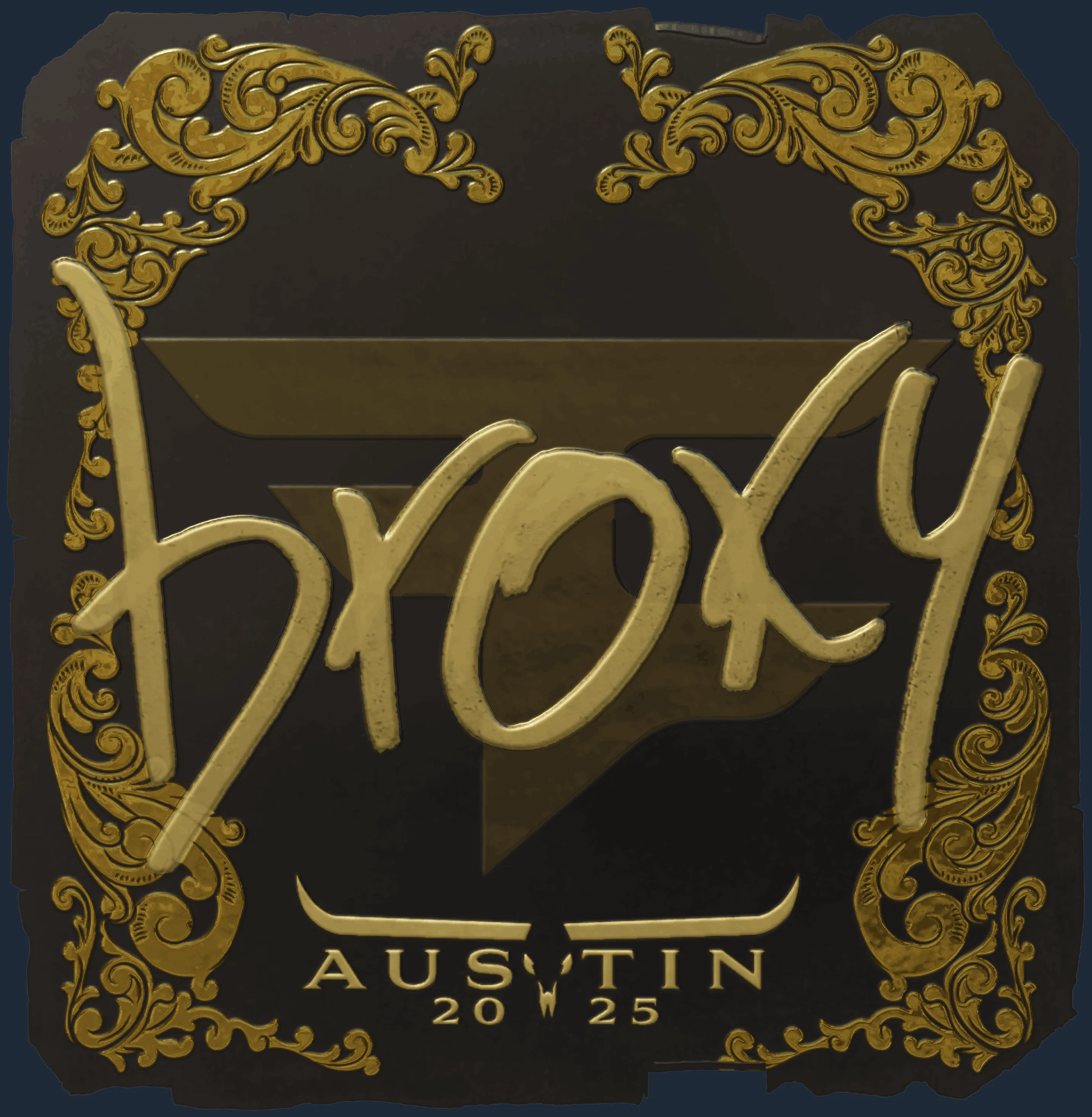 Sticker | broky (Gold) | Austin 2025