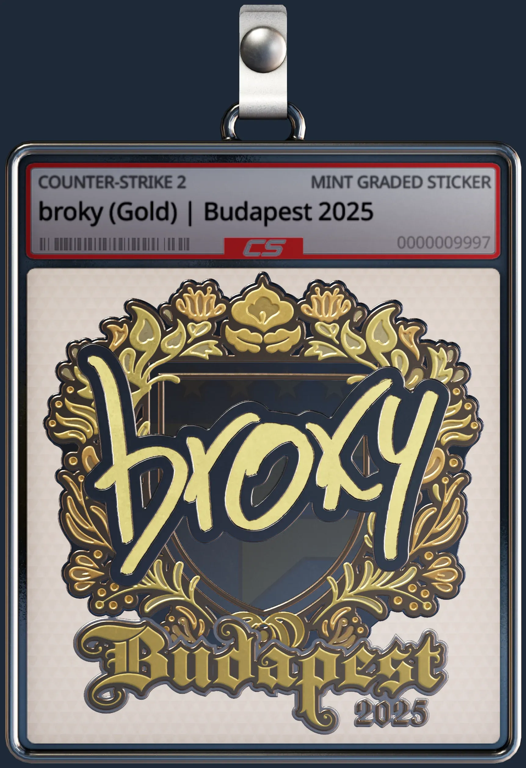Sticker | broky (Gold) | Budapest 2025