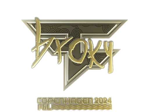 Sticker | broky (Gold) | Copenhagen 2024