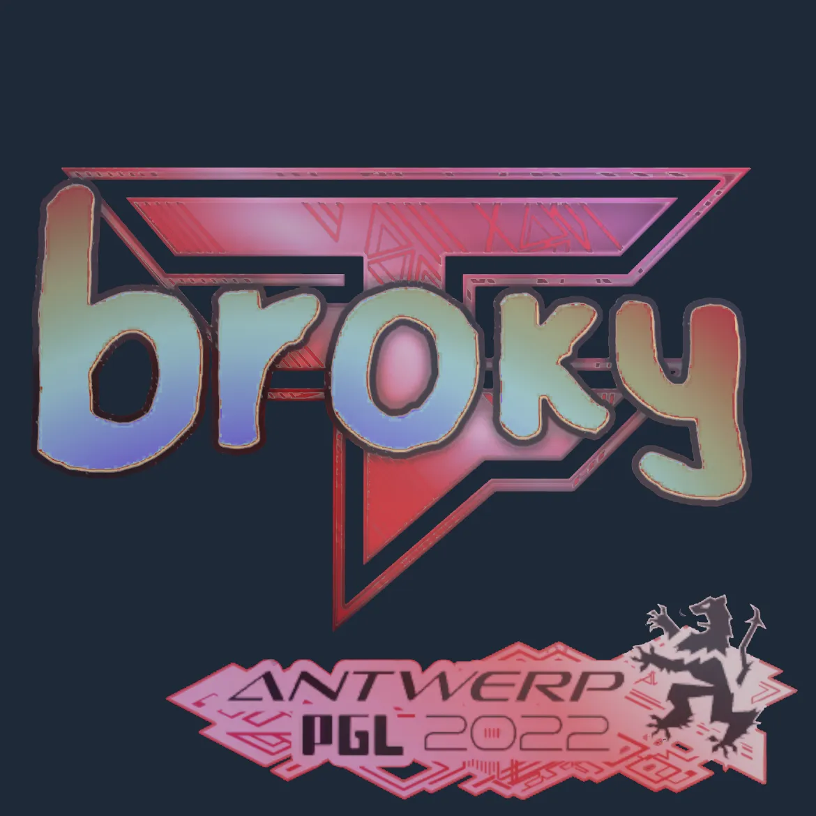 Sticker | broky (Holo) | Antwerp 2022