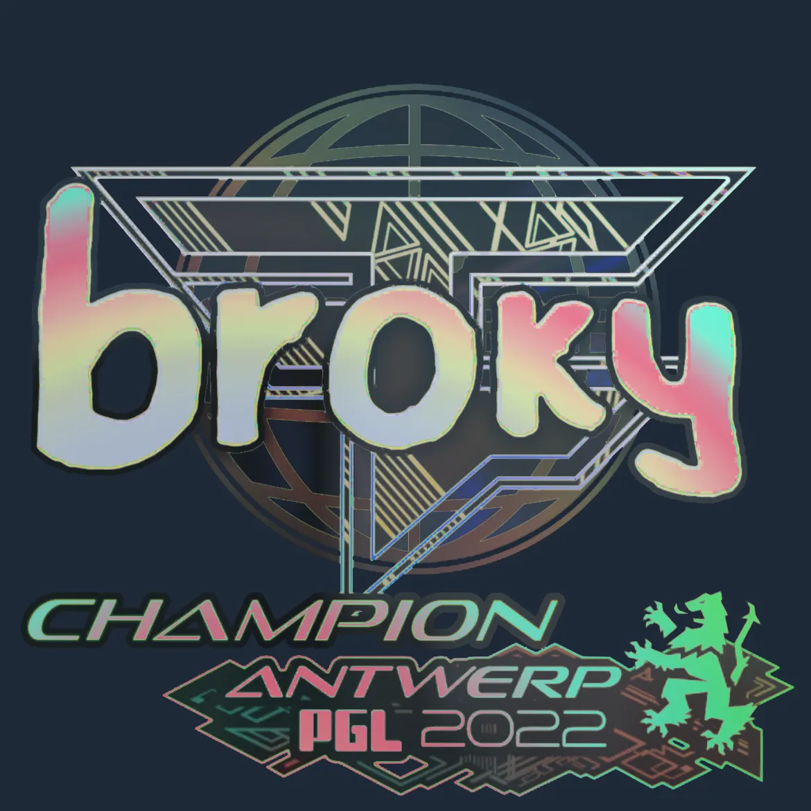 Sticker | broky (Holo, Champion) | Antwerp 2022
