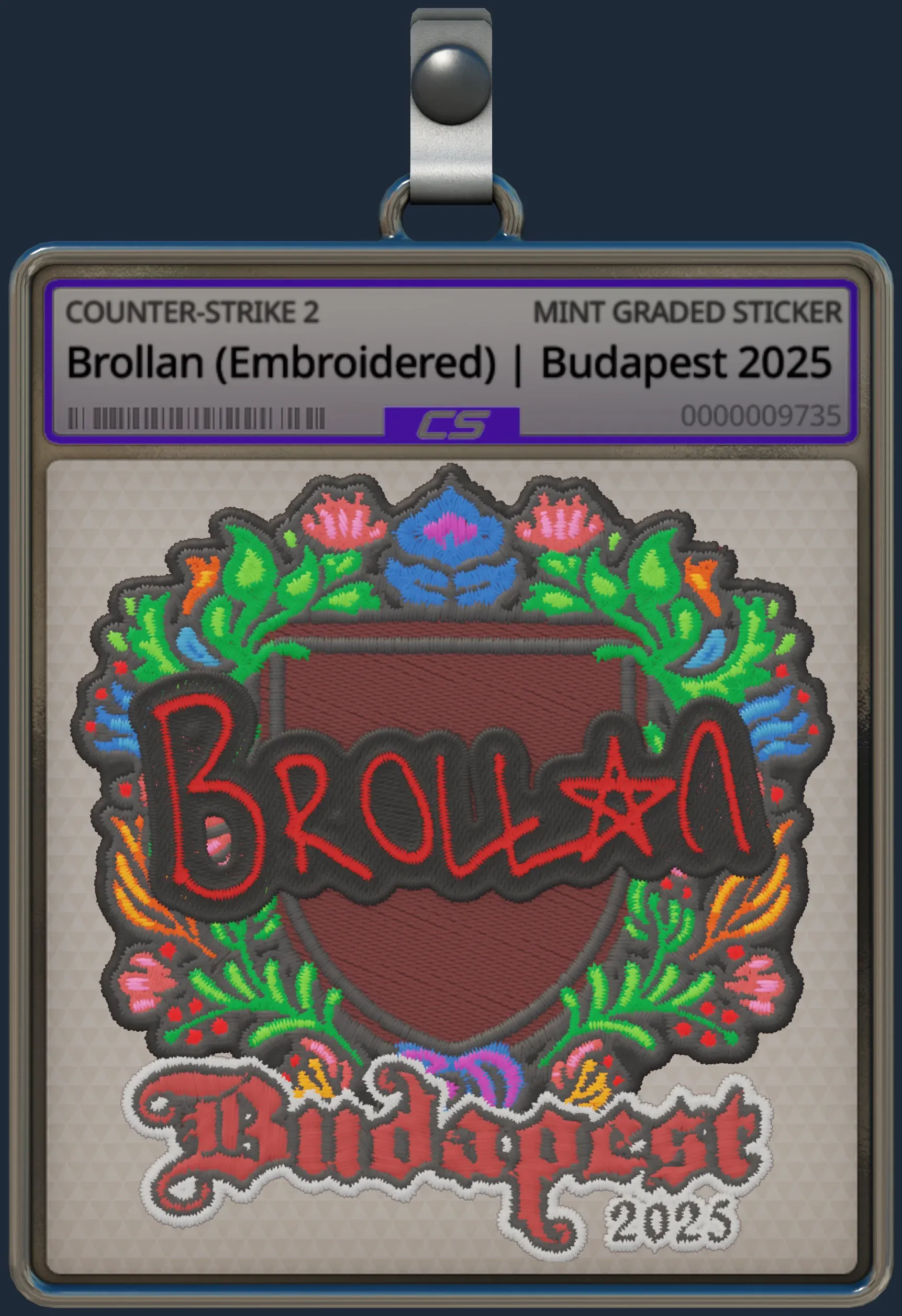 Sticker | Brollan (Embroidered) | Budapest 2025