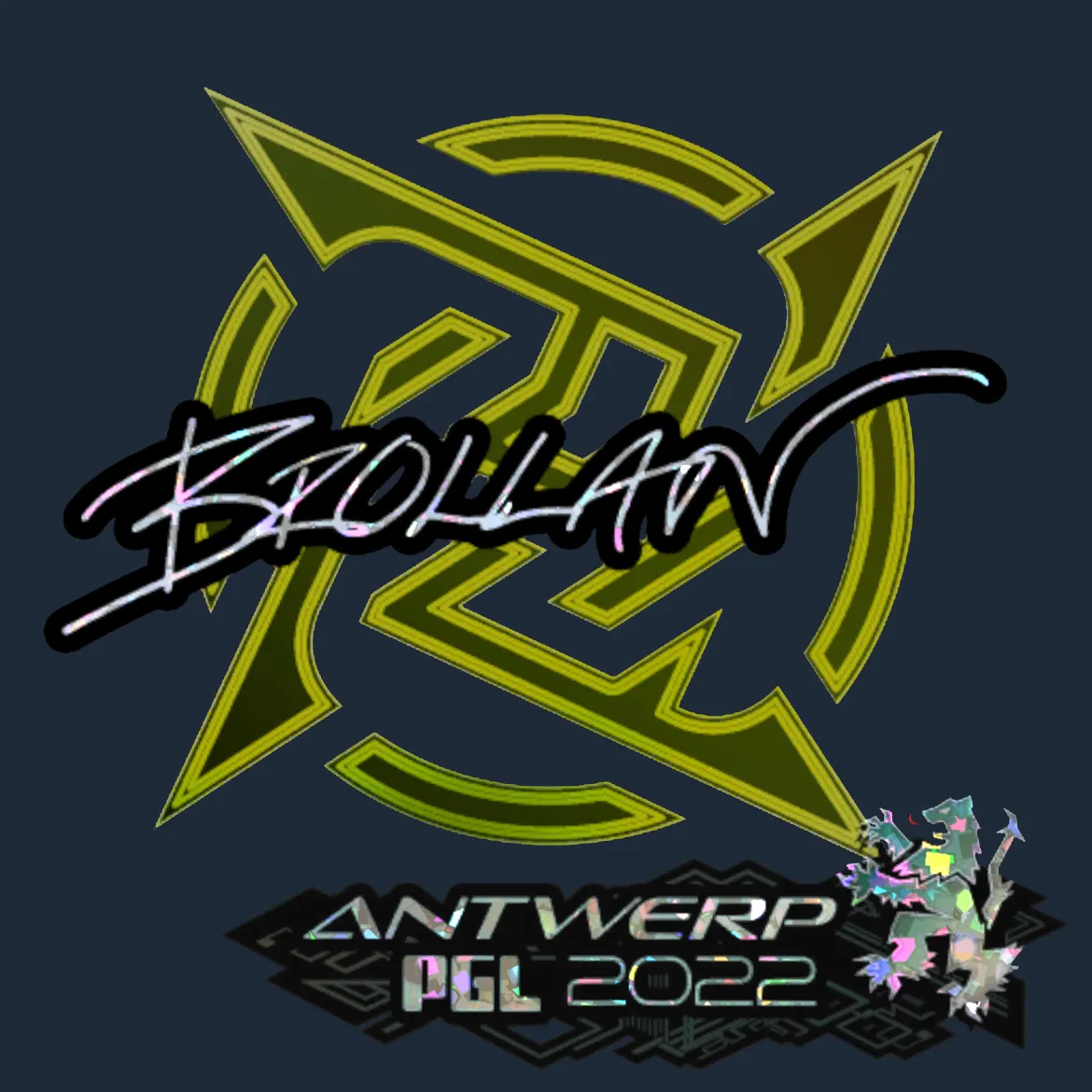 Sticker | Brollan (Glitter) | Antwerp 2022