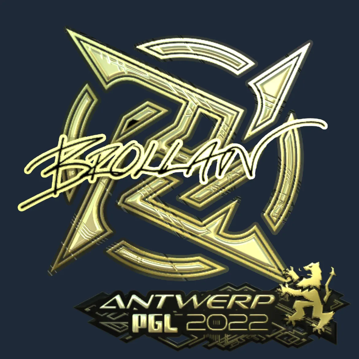 Sticker | Brollan (Gold) | Antwerp 2022