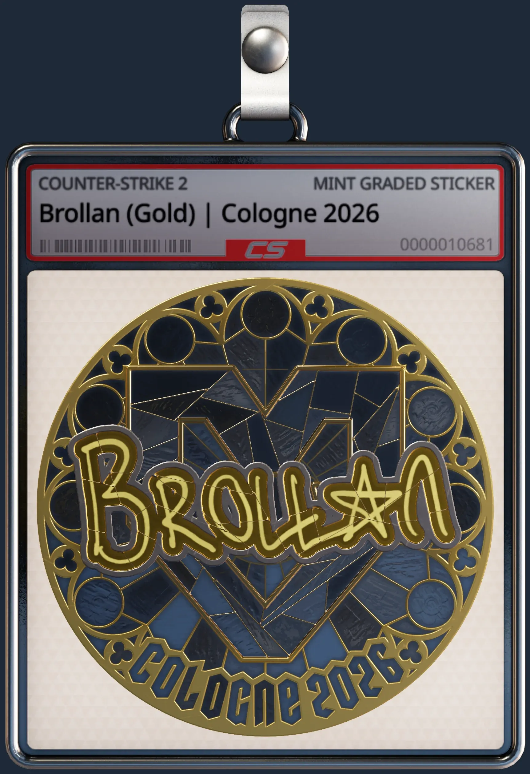 Sticker | Brollan (Gold) | Cologne 2026