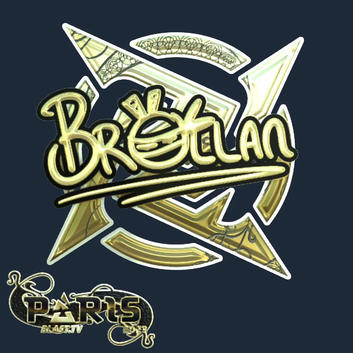 Sticker | Brollan (Gold) | Paris 2023