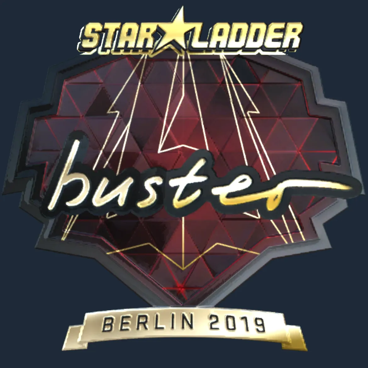Sticker | buster (Gold) | Berlin 2019