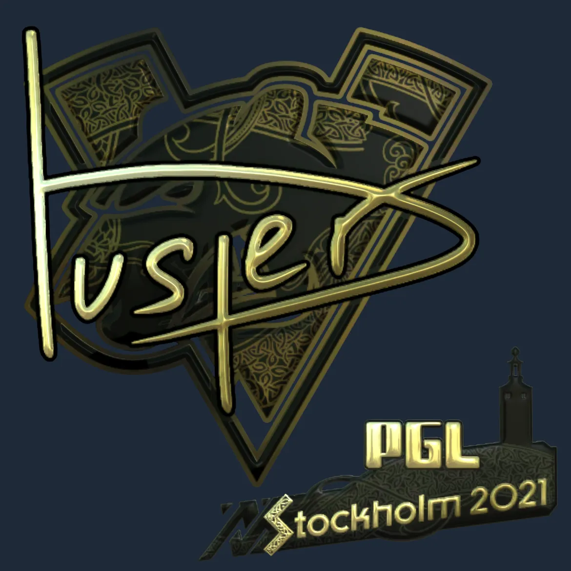 Sticker | buster (Gold) | Stockholm 2021