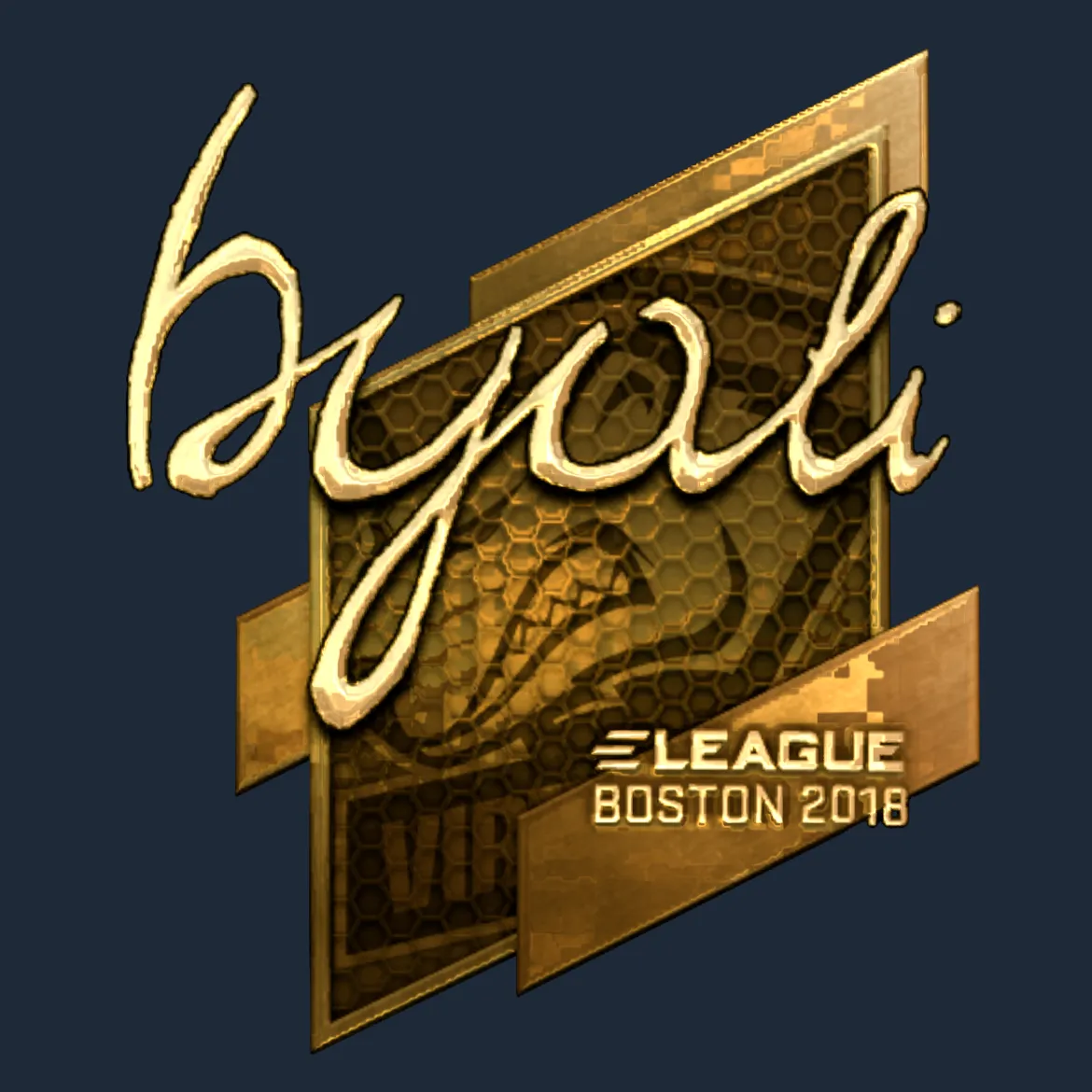 Sticker | byali (Gold) | Boston 2018