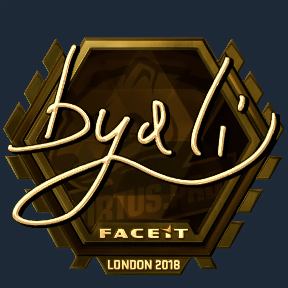 Sticker | byali (Gold) | London 2018